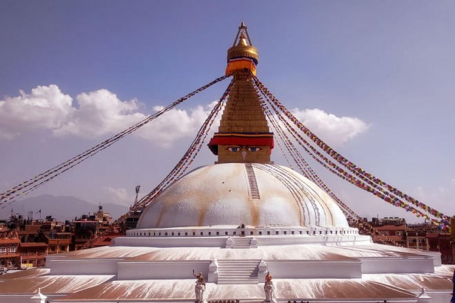 Boudhanath Stupa in Kathmandu Nepal