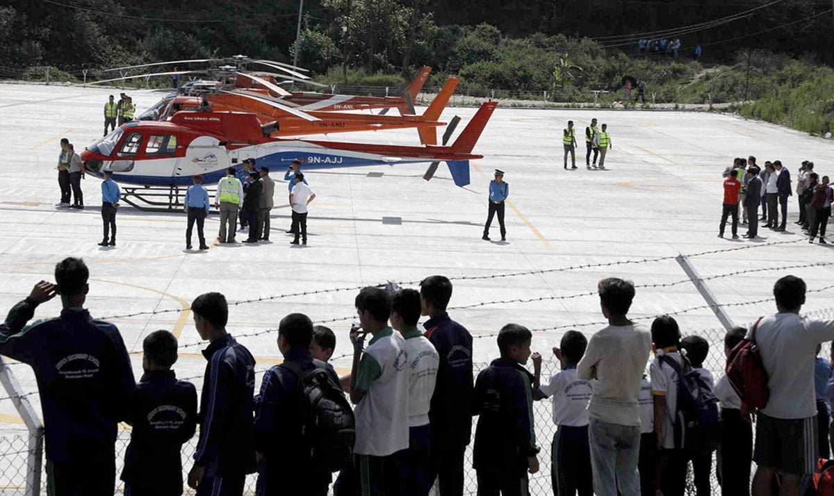 Helipad at Nalinchok, Bhaktapur Now Operational Due to Increased Air Traffic at Tribhuvan Airport