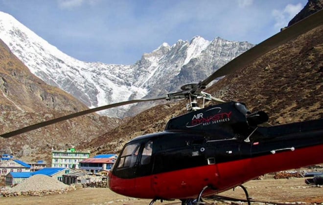 Langtang Helicopter Return Trek