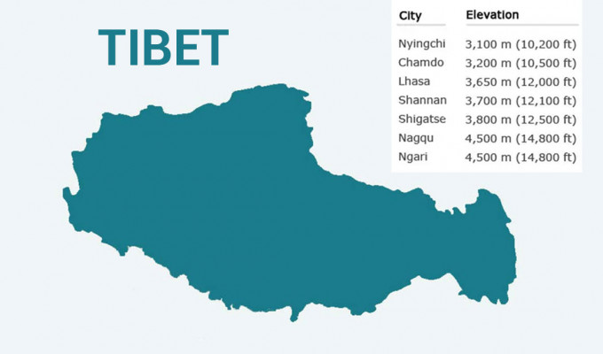 Map of Tibet